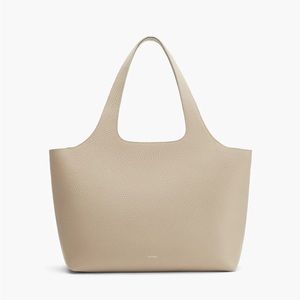 CUYANA Systems Tote and Laptop Case in Light Stone EUC